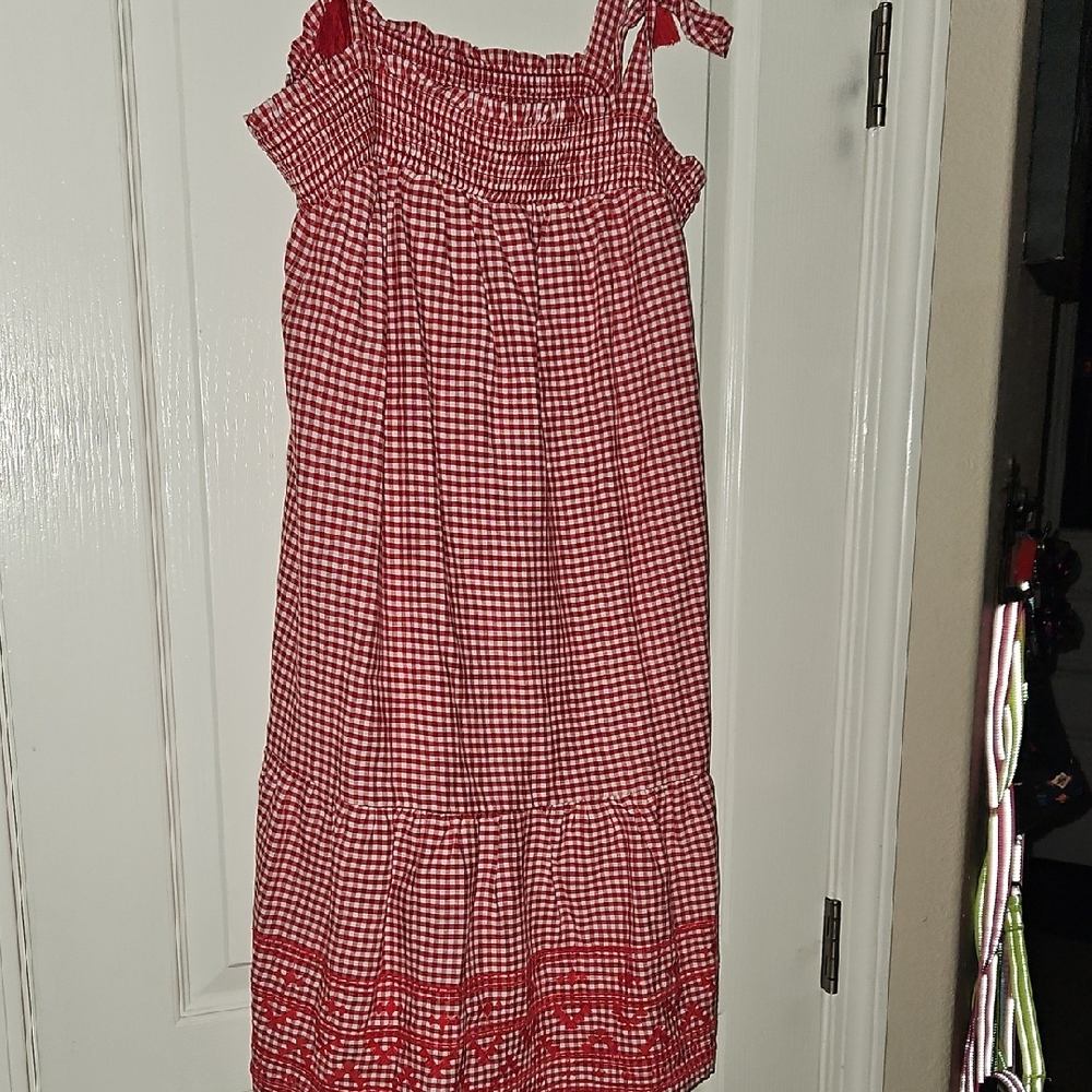 Old Navy Red Picnic Dress